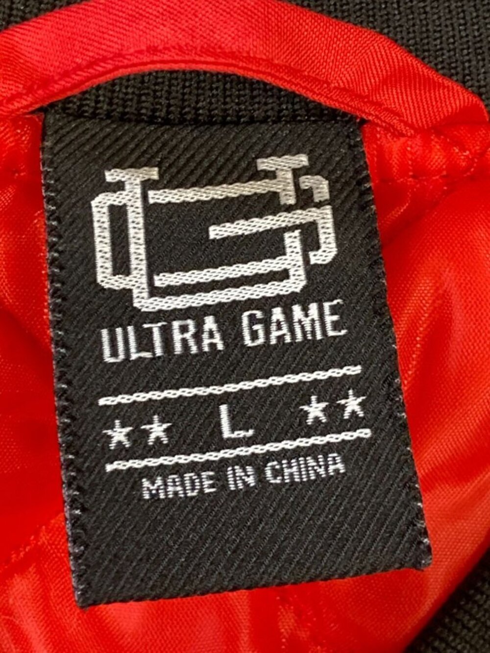 Ultra Game Mens Chicago Bulls Bomber Jacket Size L Red Layers Sporty Streetwear - Picture 10 of 13